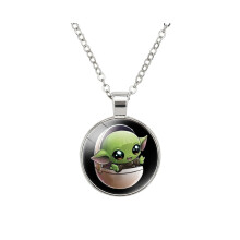 (02) Yoda bébé accrocheur pendentif collier décoration délicieuse
