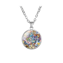 (09) Pendentif Pikachu Collier élégant Ochain Anime Bijoux pour les fans