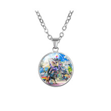 (14) Pendentif Pikachu Collier élégant Ochain Anime Bijoux pour les fans