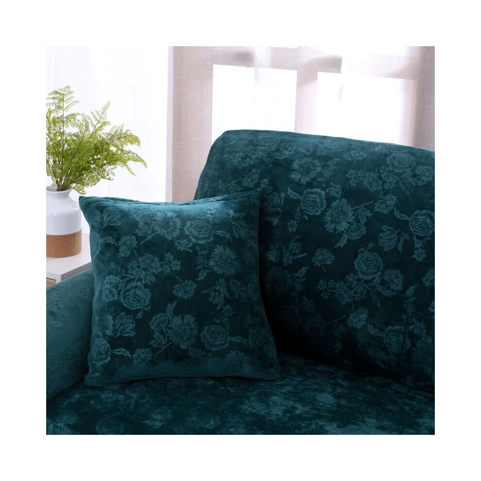 (1 pièce de taie d'oreiller verte ? Uniquement ?, 45x45 cm) Housse de canapé en velours extensible,