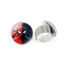 (18) Bague de dessin animé de retour, bijoux en métal ouvert réglables 2022