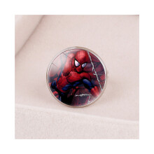 (22506716) Bague réglable pour enfants avec pierres précieuses colorées plaquées en métal