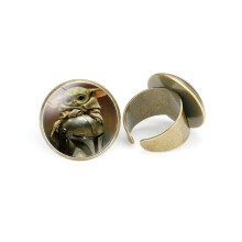 (26009511) Bague Yoda polyvalente pour bébé, bijoux inspirés du métal galvanisé réglable