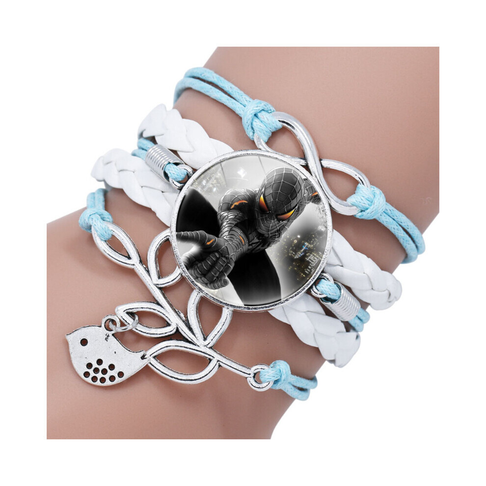 (2610) Bracelet multicouche tendance avec pierres précieuses du temps
