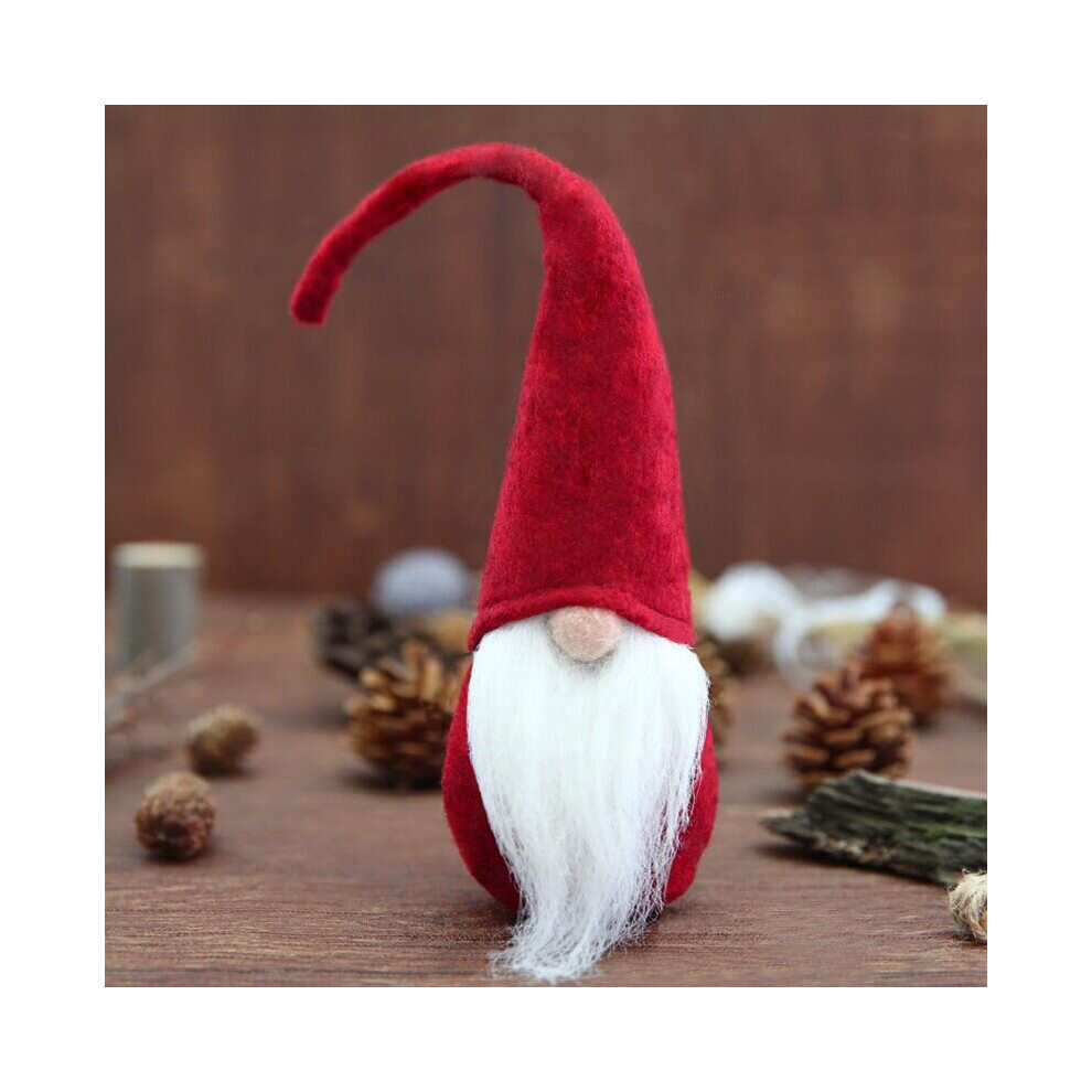 (A-rouge) jouet de poupée de père noël de noël, ornements de Table de noël, décoration pour la maison