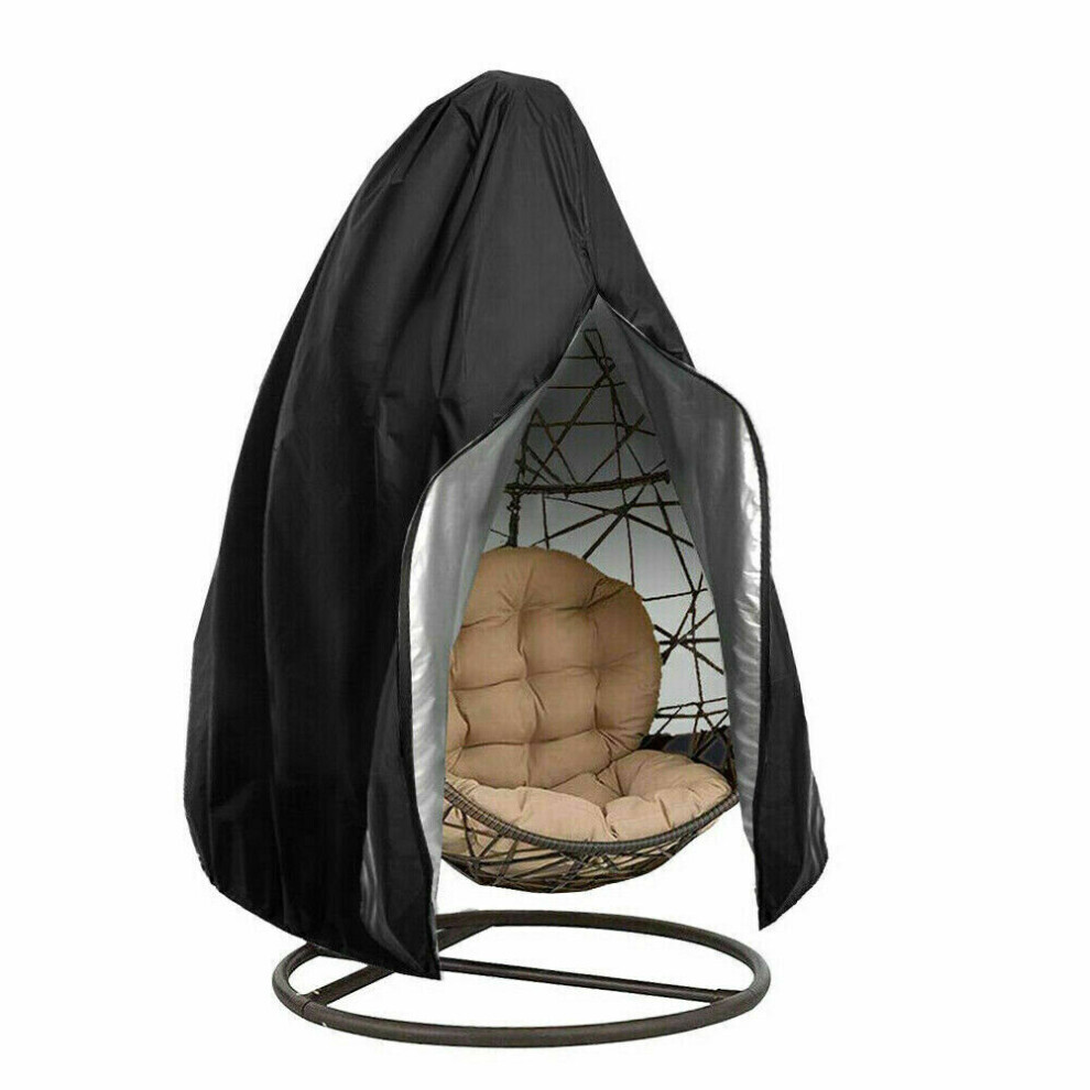 (Noir, 2 places-230*200cm/91*79in) couverture d'oeuf de balançoire suspendue meubles de jardin patio