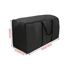 (Noir, 116x47x51cm) imperméable à l'eau Durable robuste meubles de jardin extérieur coussin sacs de