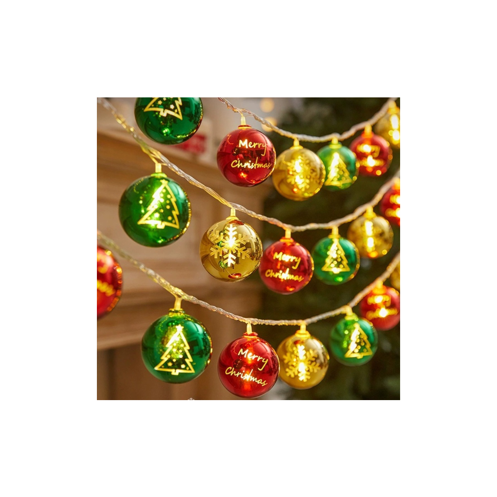 (Boules de Noël) MCBOSON - Décorations de Noël | Lumières de décoration de Noël à double usage avec