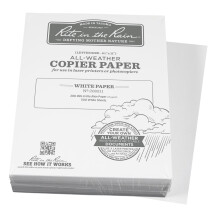 Rite in the Rain Weatherproof Bulk Copier Paper  8.5"""" x 11""""  20# White  500 Sheet Pack (No. 208511X)
