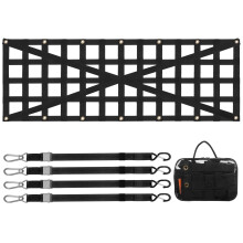 Filet de Hayon VEVOR pour Camion, 54 x 18 po, Filet de Cargo Durable avec 4 Sangles Ajustables, Design Renforcé