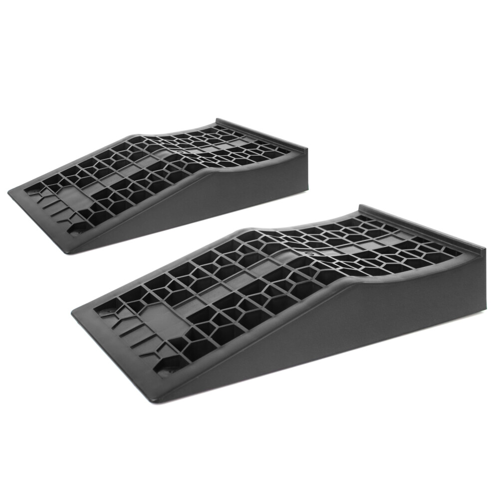 Maxxhaul 50699 Low Profile Car Ramps For Vehicle Maintenance & Display Short Incline For Floor Jack Support (2-Pack) 4 400 Lb Capacity (2 200 Lbs Pe 812351036993