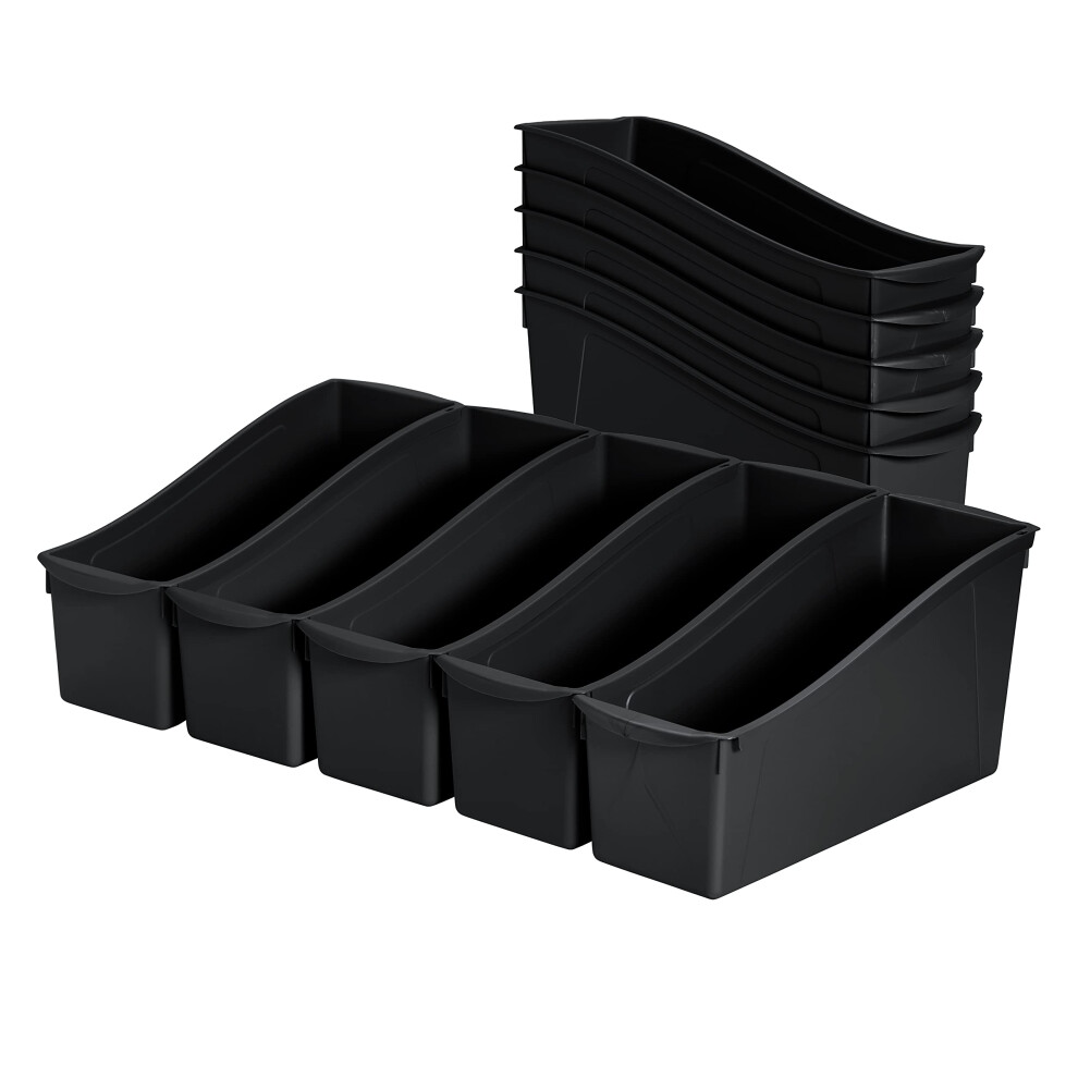 ECR4Kids - Bac livres embo table noir, 10 pi ces
