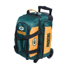 Strikeforce Bowling NFL Green Bay Packers Two Ball Bowling Roller Bag with Ball Shoe and Accessory Pockets