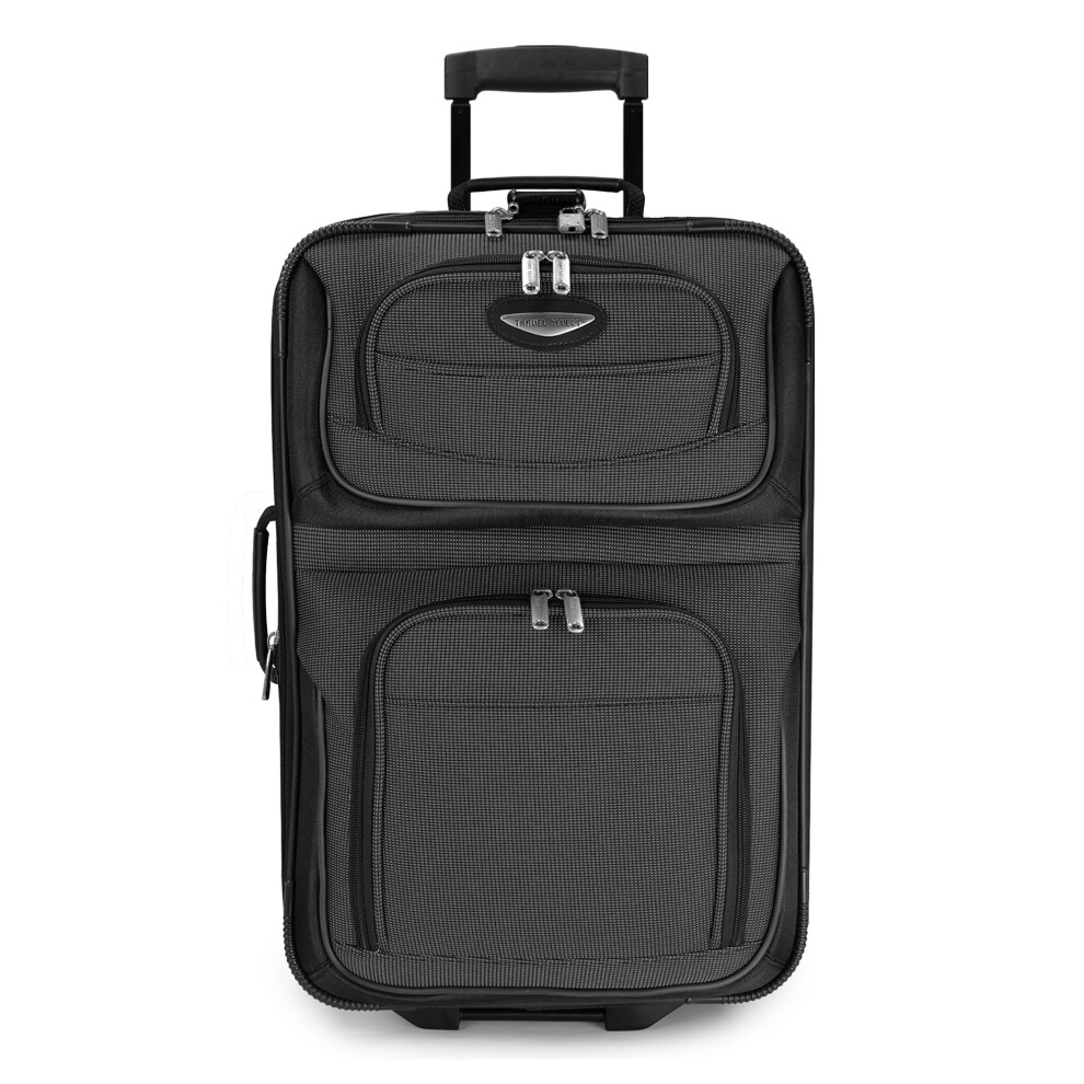 Travel Select Amsterdam Softside Expandable Rolling Luggage  TSA-Approved  Lightweight  Gray  Carry-on 21-Inch-image-OPC-PGT9MB2-NEW