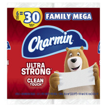 Papel higi   nico Charmin Ultra Strong Clean Touch, 6 unidades (paquete de 1)