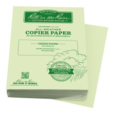 Rite in the Rain wetterfestes Kopierpapier in Gro  packungen, 8,5 x 11 Zoll, 20#, Gr  n, 500 Blatt (Nr. 208511G)