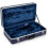Crossrock Rectangular Blue ABS Molded Hard Shell Trumpet Case with Padded Strap 4