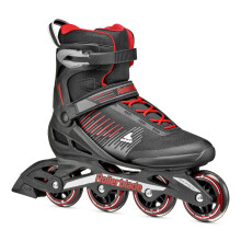 Rollerblade Zetrablade Men's Adult Fitness Inline Skate Black and Red Performance Inline Skates