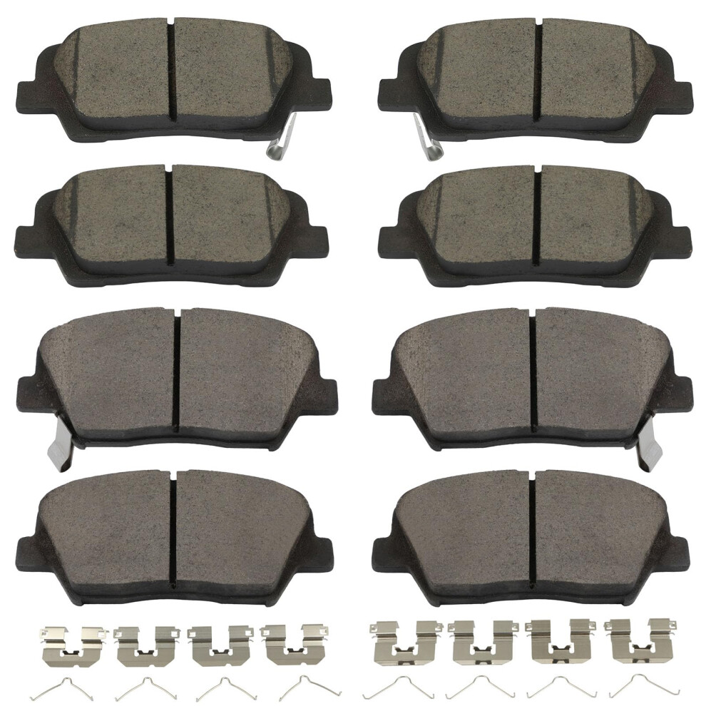 Scitoo D1916 D1815 Front & Rear Ceramic Brake Pads Sets W/Hardware Replacement For Hyundai For Santa Fe Sport 2017 2018 For Kia For Sorento 2016 2017 198519877722