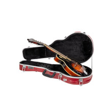 Custodia per mandolino Crossrock F-style | Guscio rigido in ABS stampato con piedini in metallo con blocco di sicurezza e cinghie staccabili - Ro