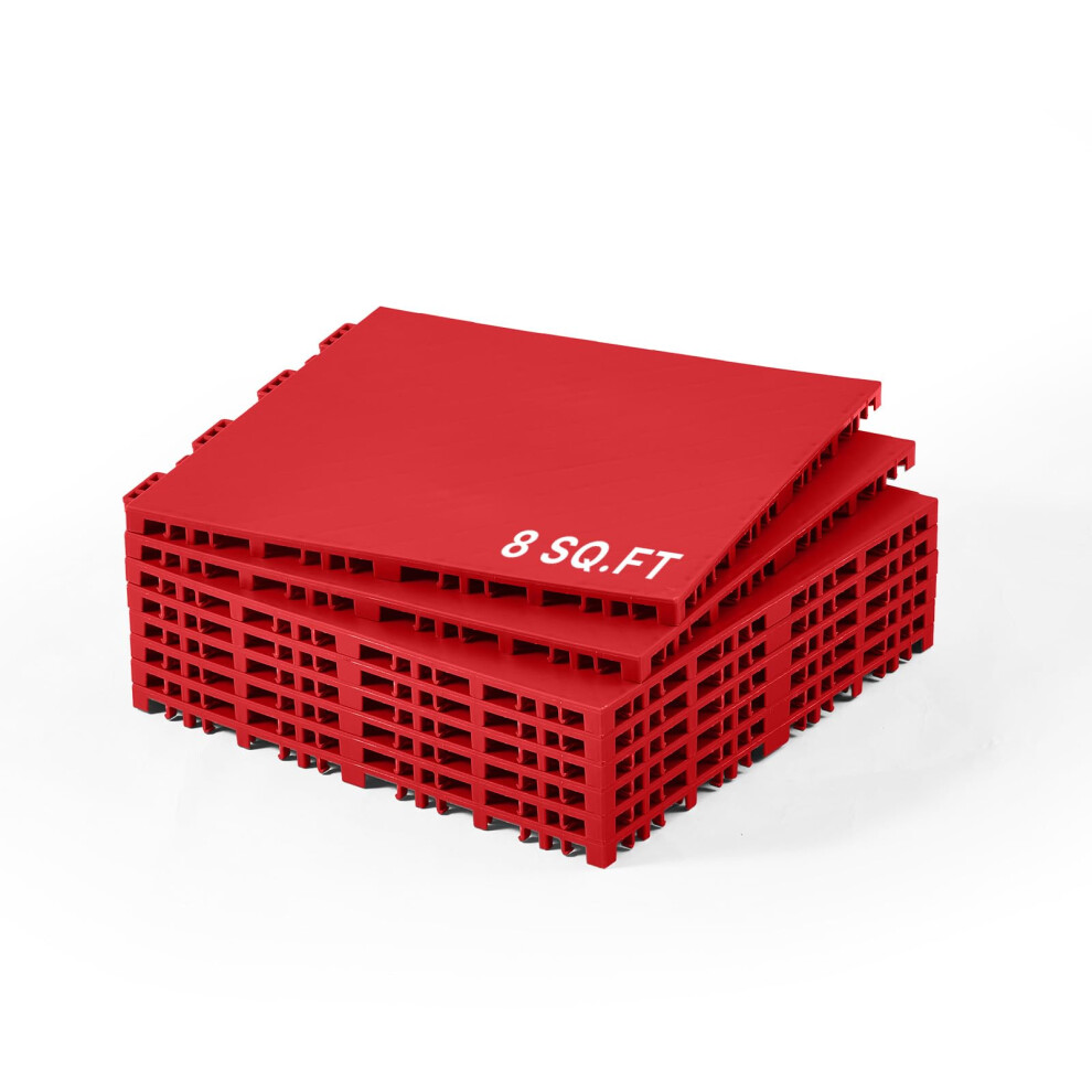 Plytki Vevor Dryland Do Maty Podlogowej Do Hokeja 12 X 12 Cali 8 Szt. Blokujaca Sie Wszechstronna Powierzchnia Treningowa Plytki Podlogowe Do Tanca D-image