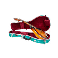 Custodia per mandolino Crossrock A-style | Guscio rigido in ABS stampato con piedini in metallo con blocco di sicurezza e cinghie staccabili - Bl