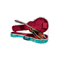 Custodia per mandolino Crossrock F-style | Guscio rigido in ABS stampato con piedini in metallo con blocco di sicurezza e cinghie staccabili - Bl