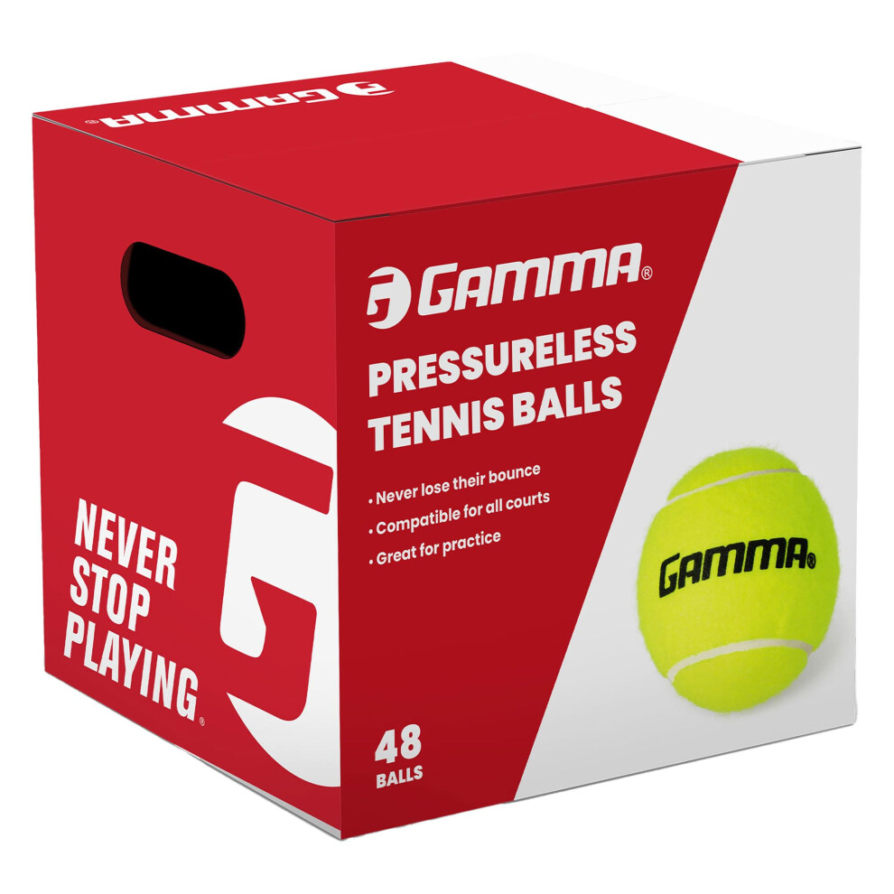 Photos - Tennis / Squash Ball Gamma Pressureless Tennis Balls for Tennis Practice and Lessons Longer-Term Durability and More Bounce Than Standard Tennis 