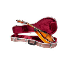 Custodia per mandolino Crossrock A-style | Guscio rigido in ABS stampato con piedini in metallo con blocco di sicurezza e cinghie staccabili - Or