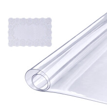 VEVOR Copertura Trasparente per Tavolo, 1.5mm Spesso 36 x 72 in Tovaglia in Plastica PVC, Impermeabile & Antigrasso, Personalizzabile