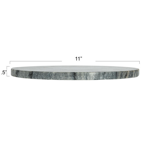 Creative Co-Op Elegant Marble Round Cheese Board Grey 1