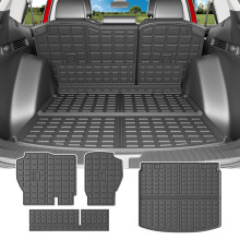 powoq Hybrid Cargo Liner Compatible with 2023-2025 Honda CRV Upper Deck Cargo Mat TPE Trunk Mat Replacement for 2023-2025 Honda CRV Accessories (Fit