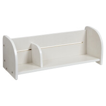 ECR4Kids Tafelkast Boekdisplay, Verstelbaar, Bibliotheekopslag, Wit Wash
