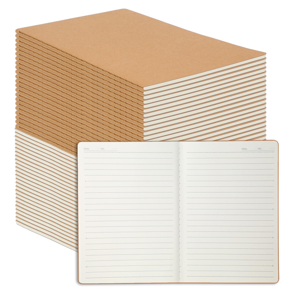 Miikoul 48 Balen A5 Kraftov Paprov Zpisnk Linkovan Denk 8,3 X 5,5 Palce 60 Stran/30 Listu 80GSM Cestovn Poznmkov Blok Pro Dospel Studenty-image