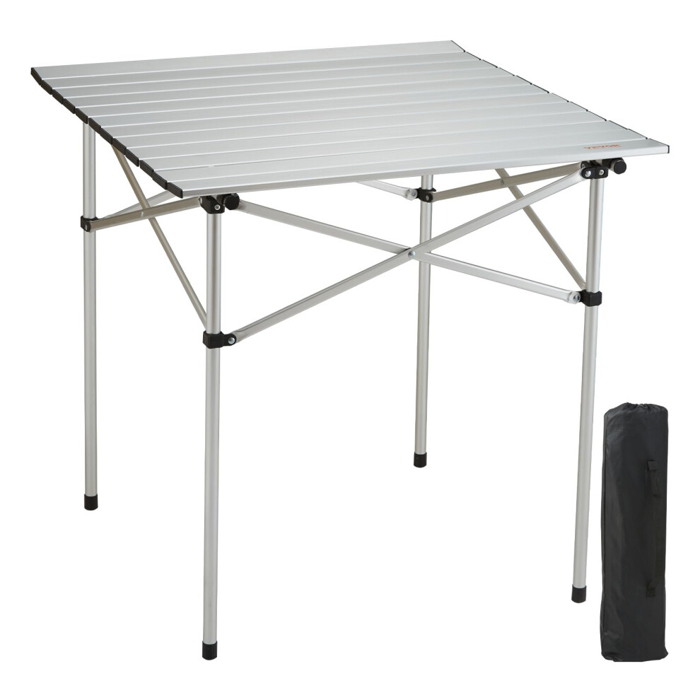 VEVOR Folding Camping Table  Outdoor Portable Side Tables  Lightweight Fold Up Table  Aluminum Ultra Compact Work Table with Carry Bag  for Cooking  B