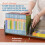ECR4Kids Tabletop Book Display Adjustable Library Storage Grey Wash 4