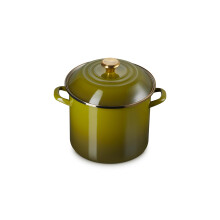 Le Creuset Enamel on Steel Stockpot, 10 qt., Olive