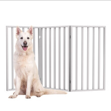 PATE PET - Fence per cani pieghevoli interno a 3 pannelli per corridoi o porte per scale - Gate per cani autoportanti in legno da 54x32 pollici di Pe