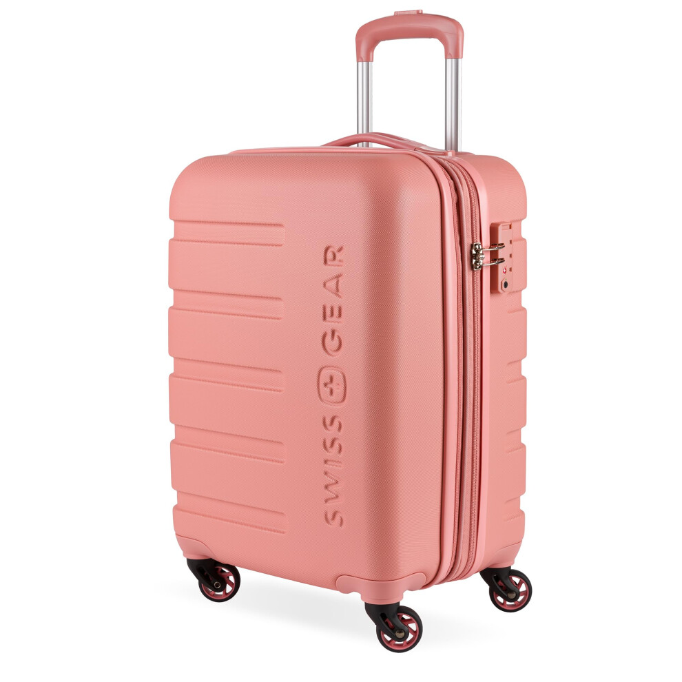 SwissGear 7366 Hardside Expandable Luggage with Spinner Wheels  Coral Almond  Carry-On 19-Inch-image-OPC-PGT9Q6K-NEW