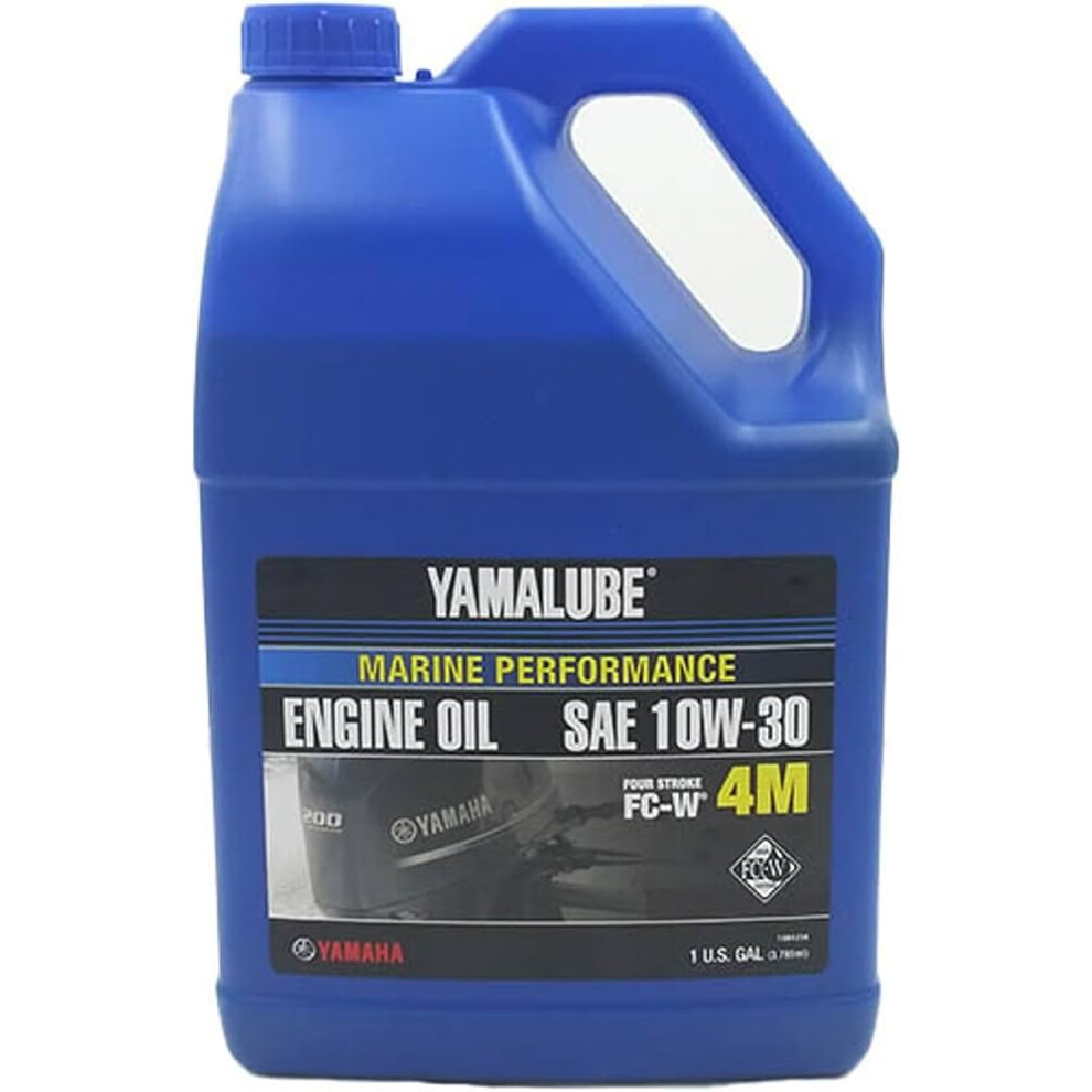 Huile moteur Yamaha OEM Yamalube 4M 10W30 pour moteurs hors-bord 4 temps LUB-10W30-FC-04