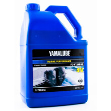 Origin   lny olej Yamalube LUB-20W40-FC-04 Vysoko v   konn    plne syntetick    olej 4M FC-W pre lodn    motory Yamalube OEM - 1 gal   n
