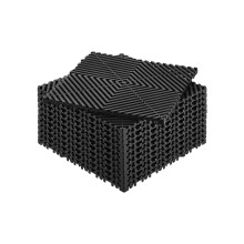VEVOR Steckbare Entwässerungsmatte, 30x30 cm modulare Kissen, 12 Stück Verbindungs-Entwässerungsmatten, rutschfest
