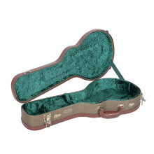 Custodia in legno Crossrock in stile vintage per mandolini stile F con tracolle rimovibili - Verde (CRW700OMFGN)
