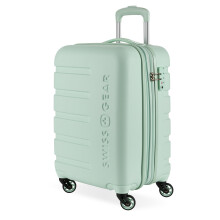 SwissGear 7366 Bagaż podręczny z twardą obudową i kołami obrotowymi Clearly Aqua Carry-On 19 cali