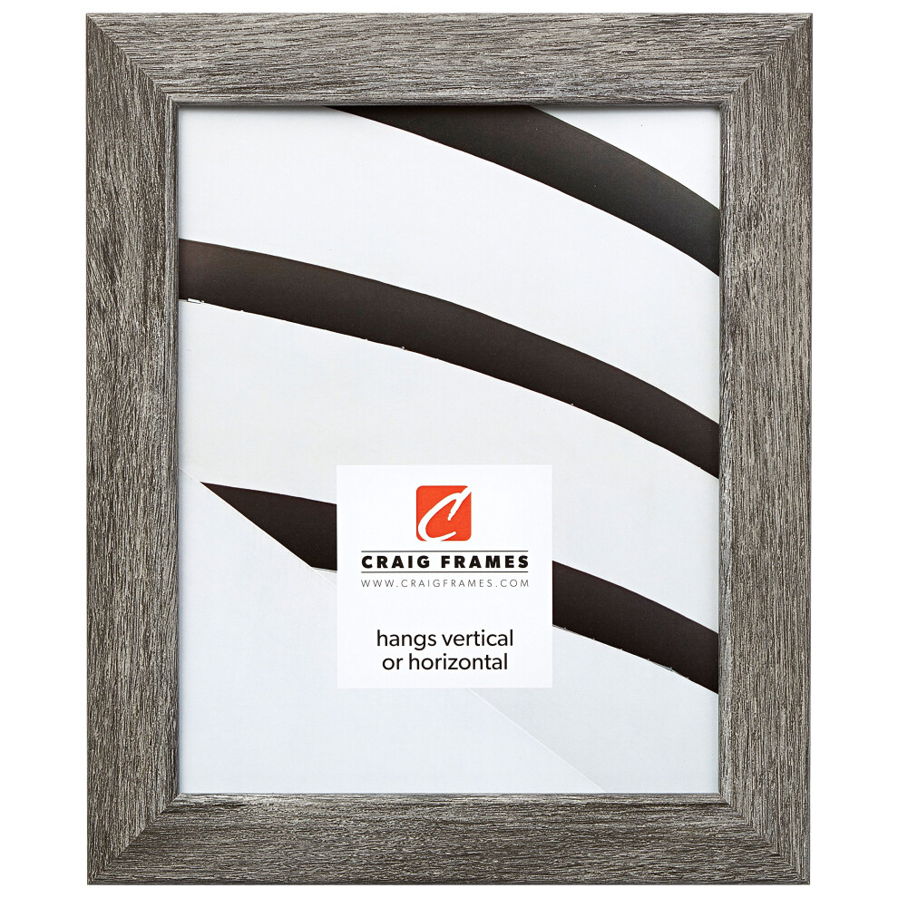 Cadre photo Craig Frames 26030 18 x 24 pouces, finition grain lisse, largeur 1,26 pouce, bois de grange gris