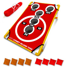 Games Swoooc - Coney Island Toss - Arcade Style Cornhole Board Ensemble avec bo   tier de transport et plus de 15 jeux - Games de Morn Hole pour ad