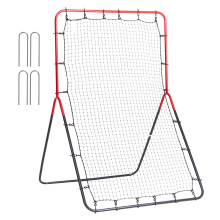 VEVOR Baseball- und Softball-Rebounder, 3 x 4,5 ft PitchBack, 3-Wege Pitchback-Netz, Feldtrainer