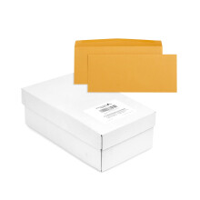 Blue Summit Supplies 500#12 Envelopes 4.75 x 11 Brown Manila Envelopes Oversize with Gummed Seal 24lb Kraft Paper