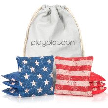 Spela Platoon Professional Cornhole Vskor - Uppsttning av 8 reglering All Weather Double Sided - Sticky Side/Slick Side Bean Bags For Pro Corn