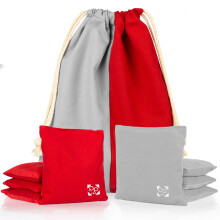 Play Platoon Sacchetti per Cornhole Professionali - Set di 8 Sacchetti Regolamentari per Tutte le Stagioni, Due Lati, Migliorati per il Gioco del